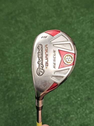 LH TaylorMade Burner Rescue 3 Hybrid 19° Steel Shaft Unknown Flex