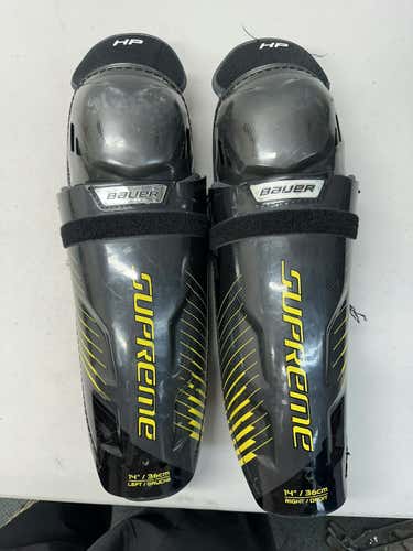 Used Bauer Supreme Hp 14" Hockey Shin Guards