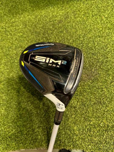 Taylormade SIM2 Max 3 HL 16.5* Fairway Wood, Aldila NV Ladies Flex, RH