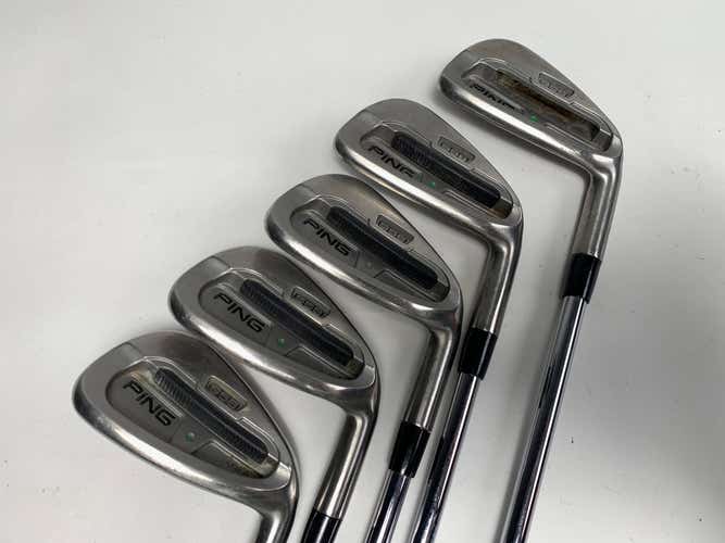 Ping S58 Iron Set 5-PW (No 7) Green Dot 2* Up Cushin Regular Steel Mens RH +1/2"