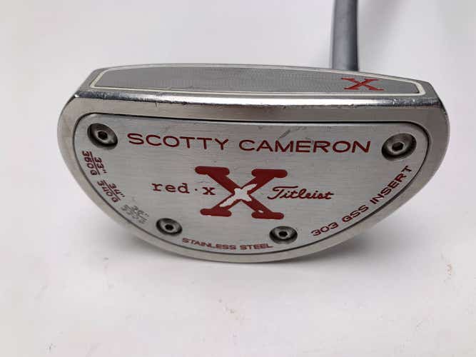 Scotty Cameron Red X Putter 35" SuperStroke Flatso 2.0 Mens RH