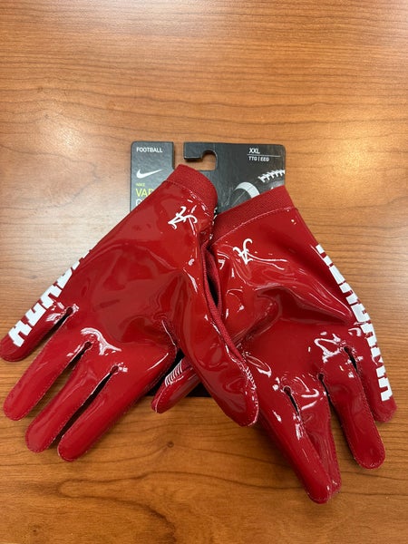 Nike Alabama Crimson Tide Team Issued Vapor Knit Football Gloves Size 2XL New