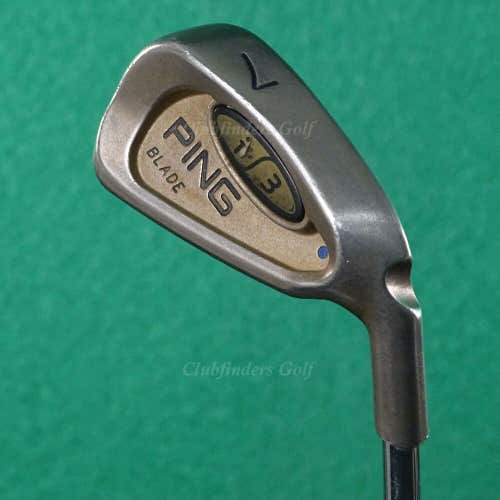 Ping i3 Blade Blue Dot Single 7 Iron Factory Cushin JZ Steel Stiff