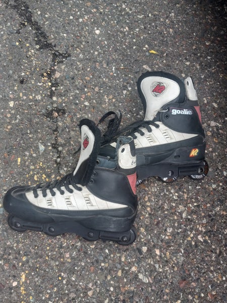Used Senior Size 9 K2 Inline Hockey Goalie Skates