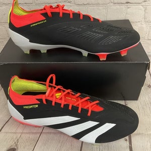 Adidas IG1802 Predator Elite FG Unisex Soccer Cleat Black White Red US 7.5 W 8.5