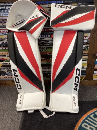 CCM Axis F9 INT. Goalie Pads Glove & Blocker 31 +1”