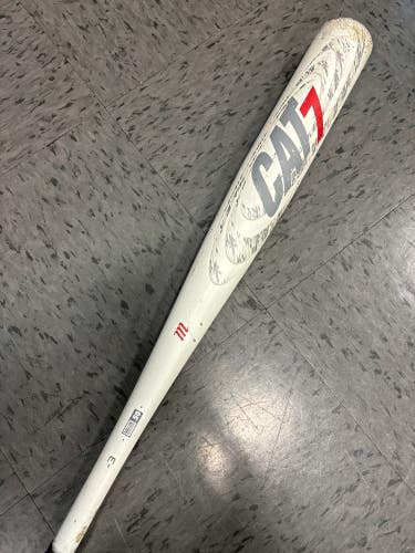 Used 2016 Marucci CAT7 Bat BBCOR Certified (-3) Alloy 30 oz 33"