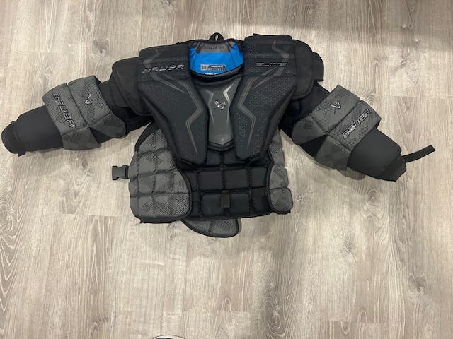 Used (like-new) Senior Small Bauer Elite Goalie Chest & Arm Protector