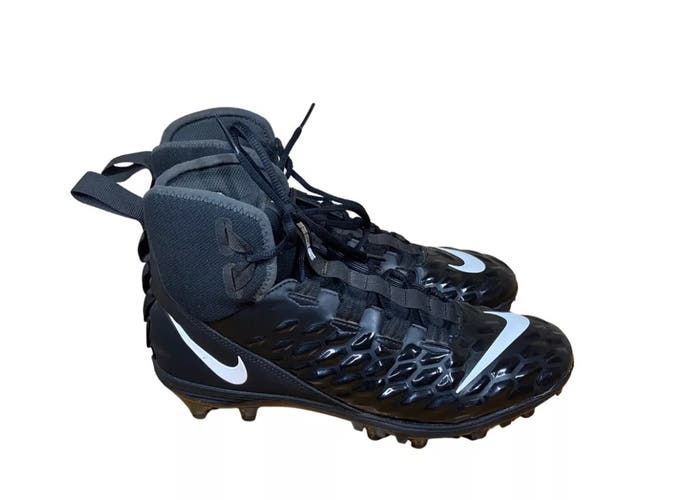 Nike Force Savage Varsity 2 Football Cleats Black White Size 9.5 AQ8155-001