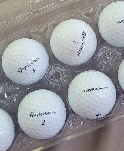 Used TaylorMade RBZ soft Balls 12 Pack (1 Dozen)