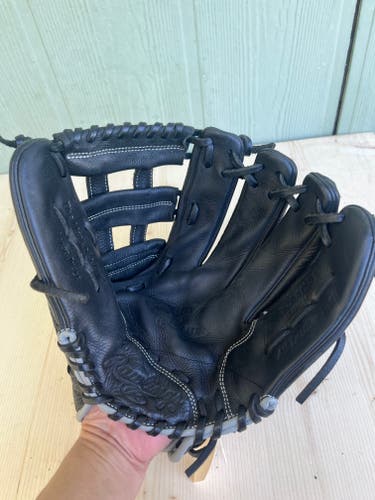 Black Used Rawlings Select Pro Lite Right Hand Throw Infield Baseball Glove 12"