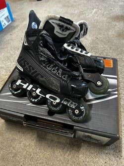 Used Junior Mission Inhaler DS6 Hockey Skates Wide Width Size 3