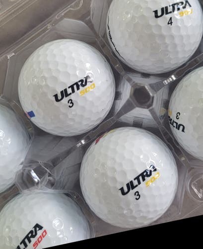 Used Wilson ULTRA 500 Balls 12 Pack (1 Dozen)