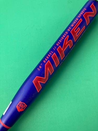 Blue Used 2022 Miken Freak Primo Bat (-8) Composite 26 oz 34"