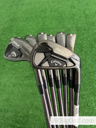 Callaway Apex ‘21 Black Smoke Forged Iron Set 5-A / Recoil F4 75 Stiff Graphite +1”