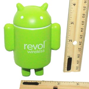 Vintage Alien Android Preprint 4" Robot Squeeze Toy - Stress Relief Ball Figure