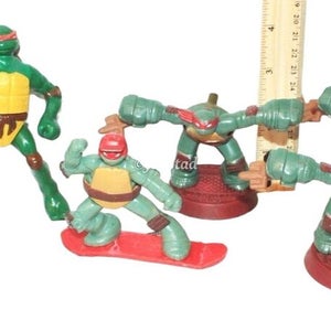 6 PC Lot Vintage Raphael TMNT Figures Teenage Mutant Ninja Turtles Mcdonalds Toy