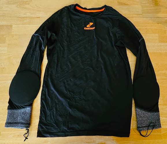 Oneiric Genesis Black Used Medium Youth Goalie Protective Base Layer Shirt & Pants Bundle