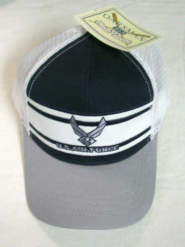 Oarsman U.S. Air Force Hat (Blue/Gray, Adjustable) Golf Cap NEW