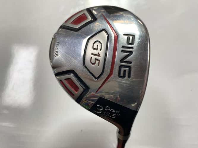 Used Ping G15 Draw 3 Wood Regular Flex Graphite Shaft Fairway Woods