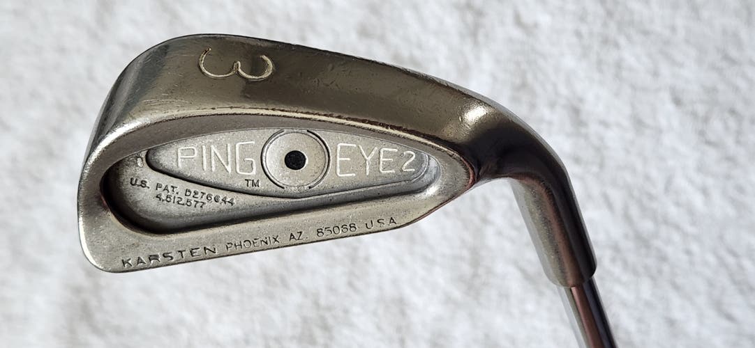 Men's Ping Eye 2 Black Dot 3 Iron RH; Ping ZZ Lite Steel Shaft