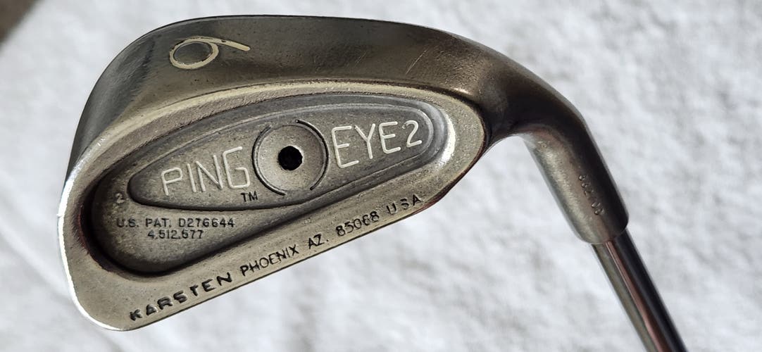 Men's Ping Eye 2 Black Dot 6 Iron RH; Ping ZZ Lite Steel Shaft