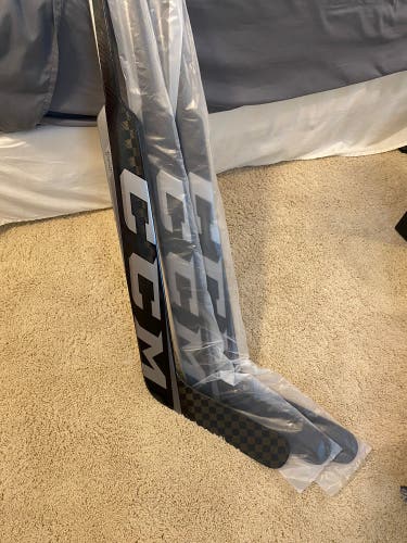 New Senior CCM Regular 26" Paddle Pro Stock Eflex 5 prolite Goalie Stick (3 Pack)