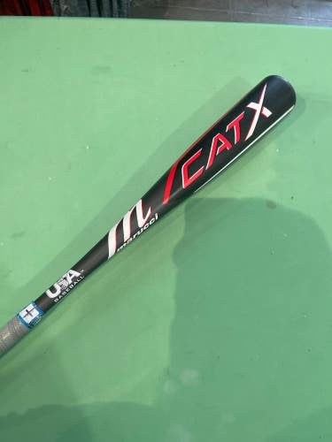 Used Kid Pitch (9YO-13YO) 2024 Marucci CAT X USABat Certified (-11) Alloy Bat 17 oz 28"