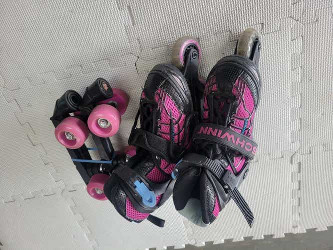 Used Schwinn Adj 1-4 Skates Adjustable Inline Skates - Rec And Fitness