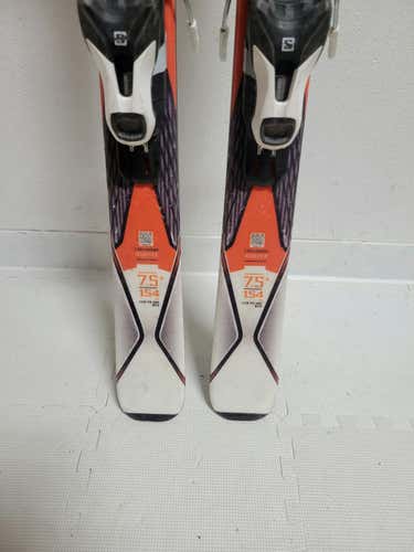 Used Salomon Xdrive 7.5 Skis 154 Cm Men's Downhill Ski Combo