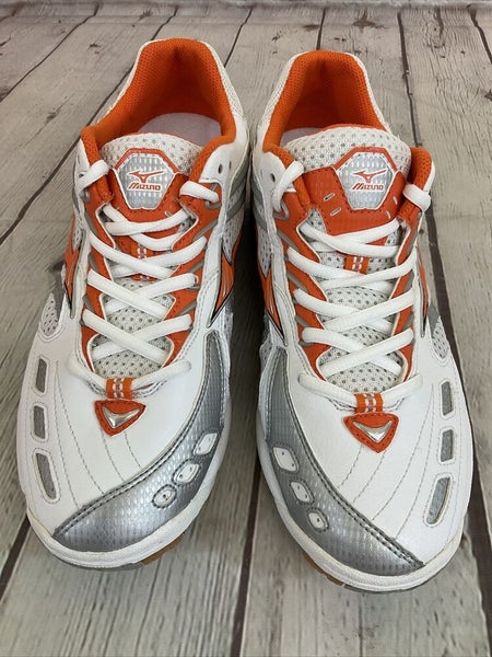 Mizuno Wave Spike 9 VS1 Women's US Size 8.5 Orange Tennis Active Wear Shoes