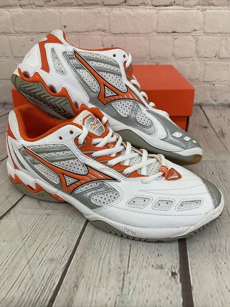 Mizuno Wave Spike 9 VS1 Women's US Size 8.5 Orange Tennis Active Wear Shoes