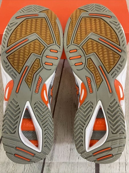 Mizuno Wave Spike 9 VS1 Women's US Size 8.5 Orange Tennis Active Wear Shoes