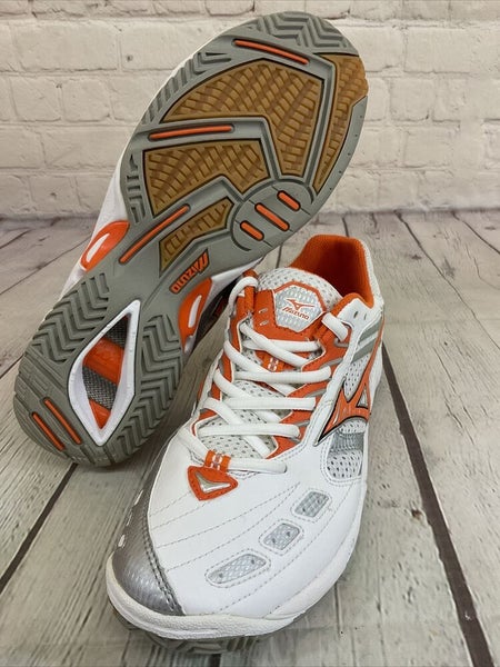 Mizuno Wave Spike 9 VS1 Women's US Size 8.5 Orange Tennis Active Wear Shoes