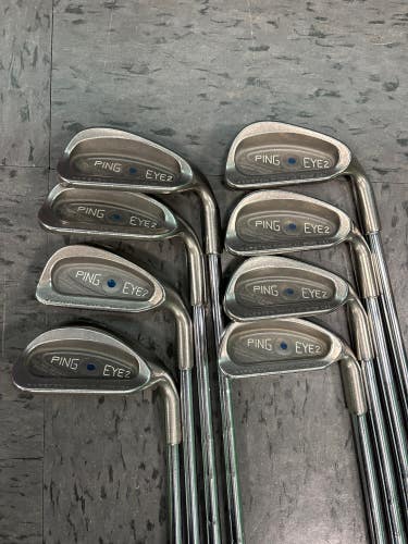 Used Men's Ping Eye 2 Iron Set Right Handed 8 Clubs