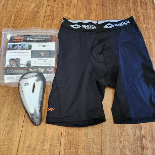 New Shock Doctor Compression Shorts with Cup. Adult medium