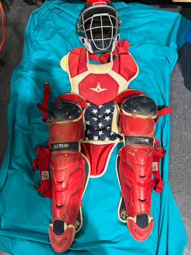 Used Intermediate All Star System 7 Catcher's Set