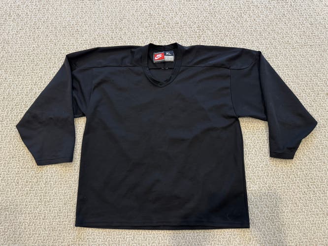 Nike Hockey Practice Jersey Swoosh Logo XL Black