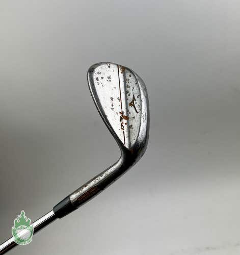 Used RH Mizuno T24 Raw Finish D Grind Wedge 56*-10 S400 Stiff Steel Golf Club