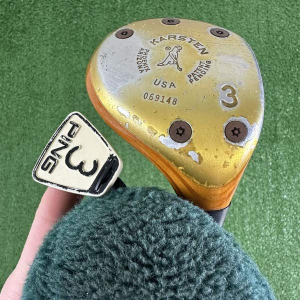 Ping Zing Karsten Blonde 3 Gold Fairway Wood Driver KT-M Steel