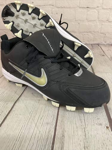 Nike Women's Fastpitch Slam MCS Softball Cleats Colors Black White US Size 10