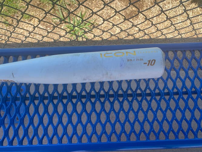 Used 2024 Rawlings Icon USSSA Certified Bat (-10) 20 oz 30"