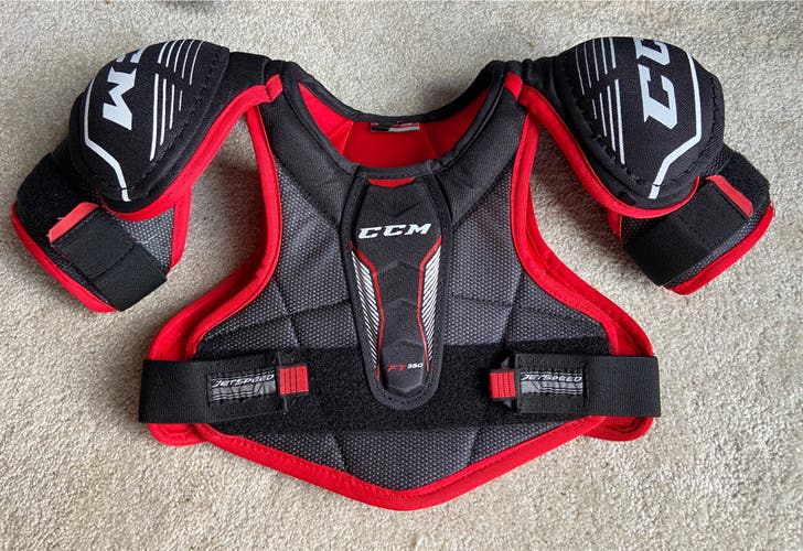 Used Junior Small CCM JetSpeed FT350 Shoulder Pads