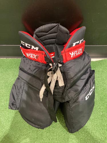 Black Used Youth XL CCM YFLEX Hockey Goalie Pants