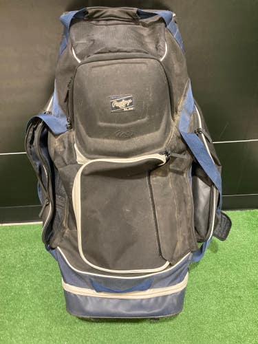 Blue Used Rawlings Catcher's Bag