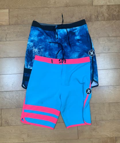 Hurley 2 Pack Phantom Boardshorts Boys Size 20(XL)