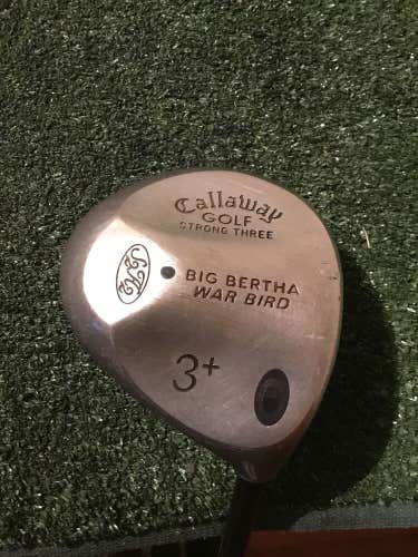 Callaway Big Bertha War Bird Strong Three 3+ Wood Firm Flex Graphite RCH 96