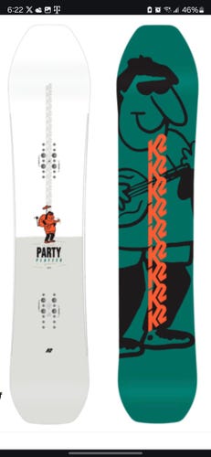 Used Men's K2 Party platter Snowboard All Mountain Stiff Flex Directional