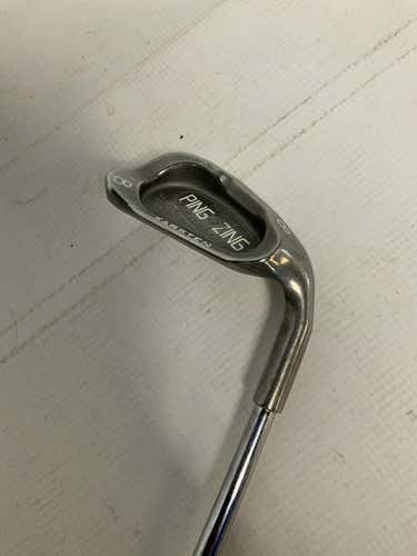 Used Ping Zing Green Dot 8 Iron Regular Flex Steel Shaft Individual Irons