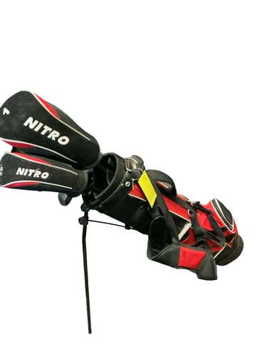 Used Nitro Red 6 Piece Regular Flex Graphite Shaft Junior Package Sets